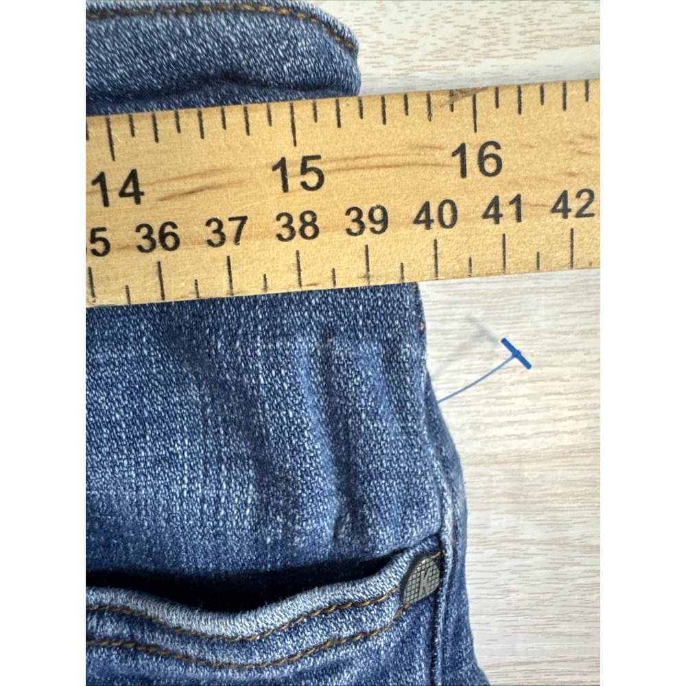 KUT from the Kloth women's blue denim cropped jeans Straight Leg Lauren Sz 10 - Picture 4 of 10